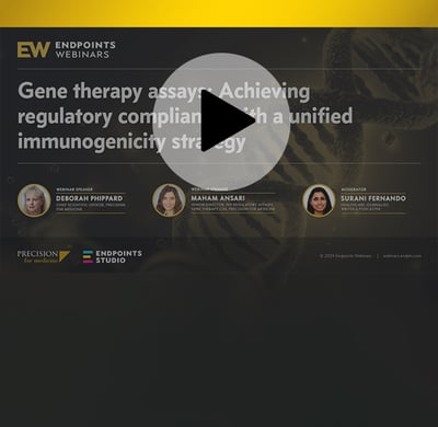 PFM - Gene therapy assays_ Achieving regulatory compliance with a unified immunogenicity strategy- Webinar PFM - Gene therapy assays_ Achieving regulatory compliance with a unified immunogenicity strategy- Webinar