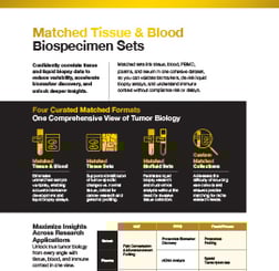 Matched Tissue &amp; Blood Biospecimen Sets